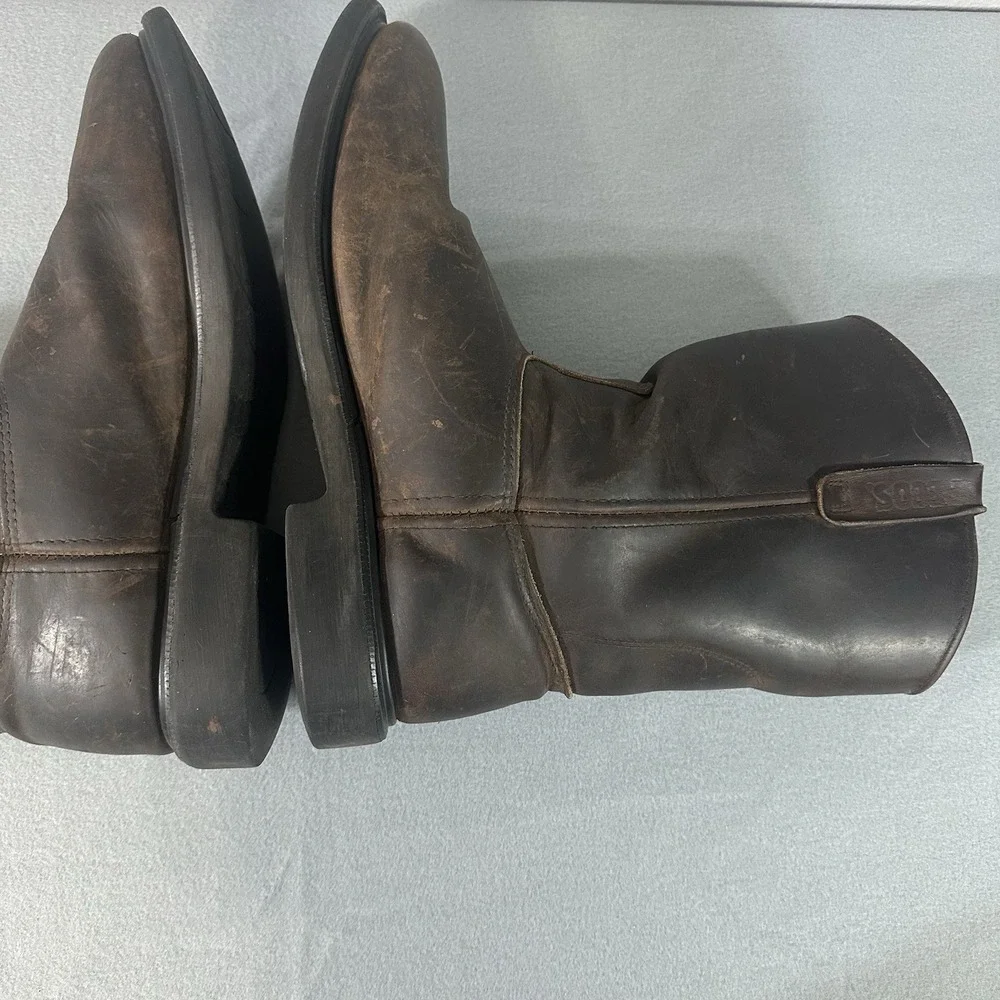 Red Wing Boots Size 13 D Soft Toe Brown Leather Motorcycle Work USA Pecos